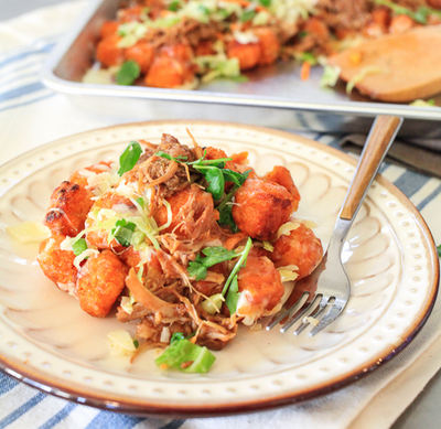 Bourbon BBQ Pulled Pork Totchos