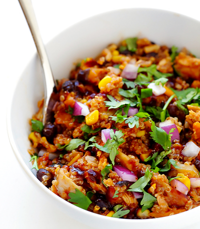 BBQ Chicken Quinoa Casserole