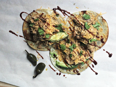 Creamy BBQ Chicken Tostadas