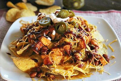 Easy BBQ Chicken Nachos