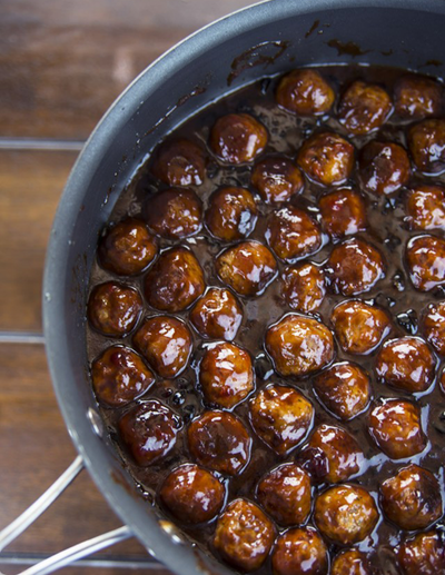 One-Pot Sweet Barbecue Meatballs