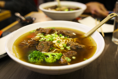 Orange Broccoli Beef with Ramen Noodles