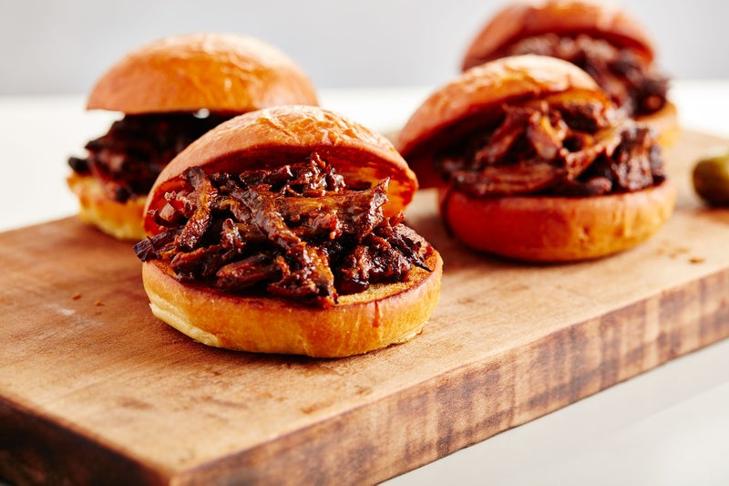 Easy Slow Cooker Pulled Pork Sliders KC Masterpiece