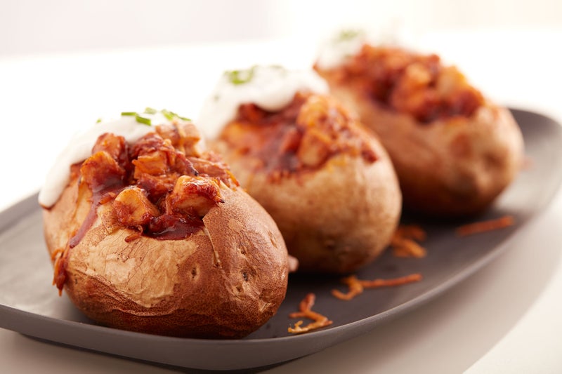 BBQ Chicken Baked Potato Boats KC Masterpiece